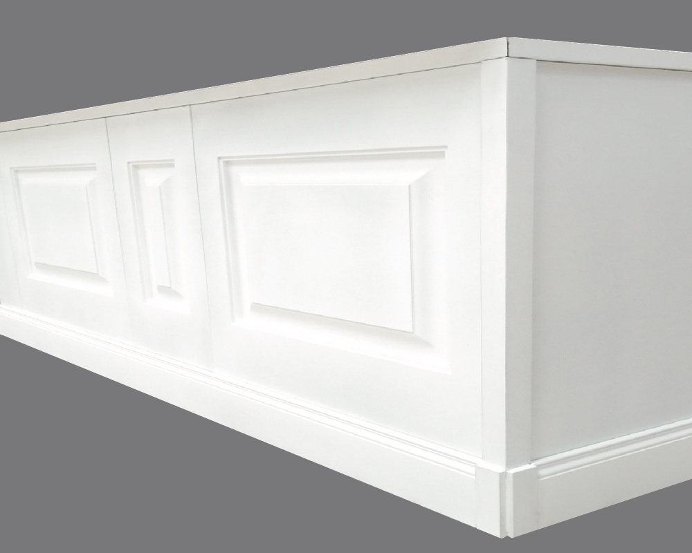 Battiscopa EH 12 - Battiscopa in MDF Light bianco - Decorget - Ital Decori - Image 1