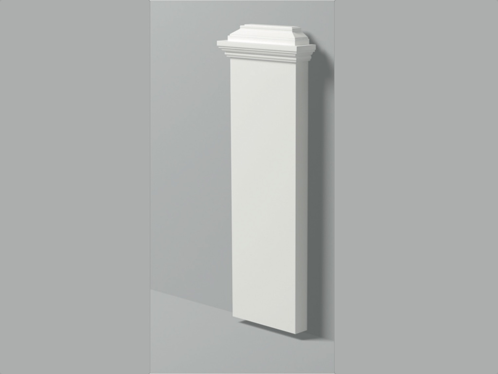 Base Pb 2 - Base in poliuretano bianco - Decorget - Ital Decori - Image 0