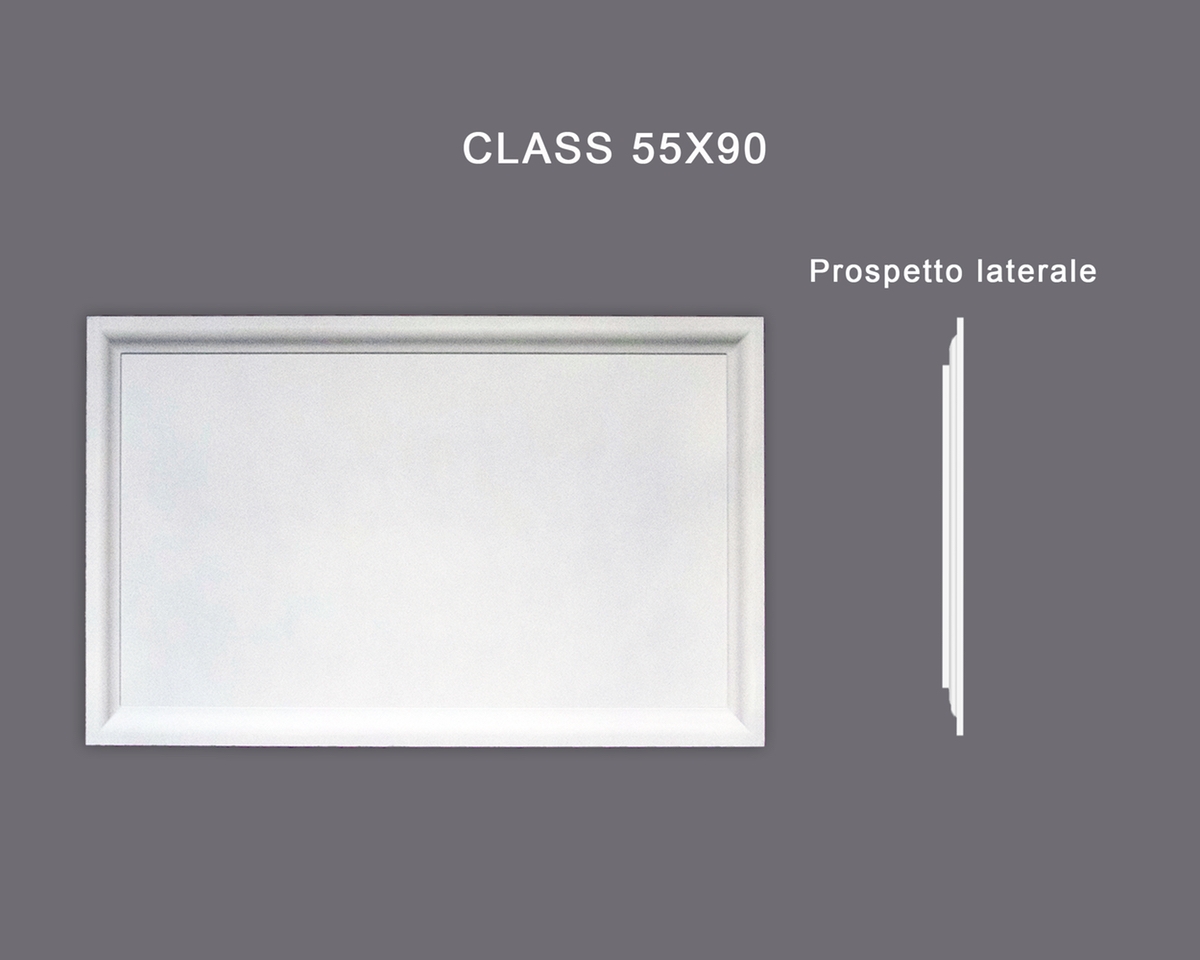 Class 55x90 - Pannello in MDF Light bianco - Decorget - Ital Decori - Image 0