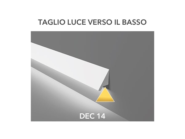 Dec 14 - Veletta cornice per led in polimero bianco - Decorget - Ital Decori - Image 2