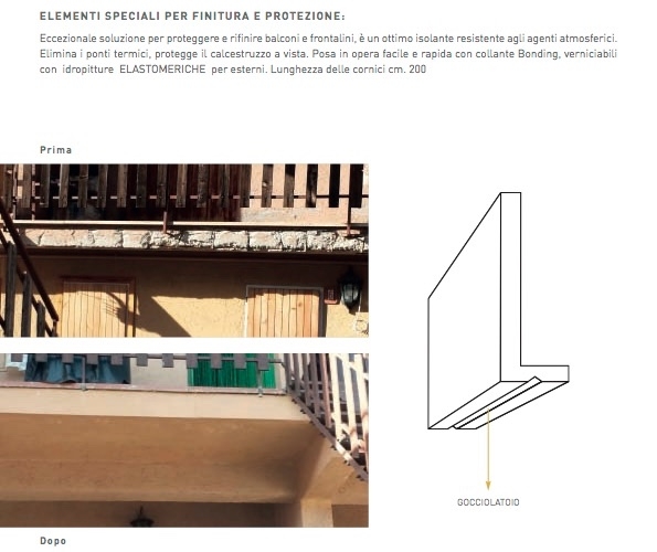 Front 24 - Cornice per balconi e frontalini - Decorget - Ital Decori - Image 3