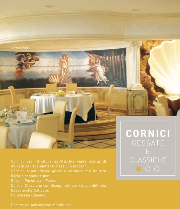 G 10X10 - Cornice in polistirene gessato bianco - Decorget - Ital Decori - Image 1