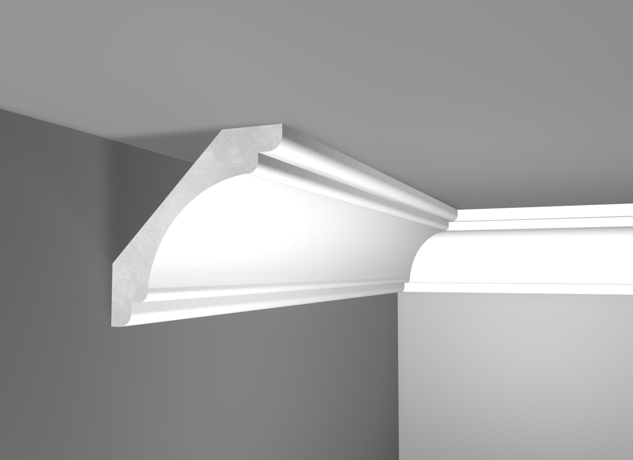 G 200 - Cornice in polistirene gessato bianco - Decorget - Ital Decori - Image 0