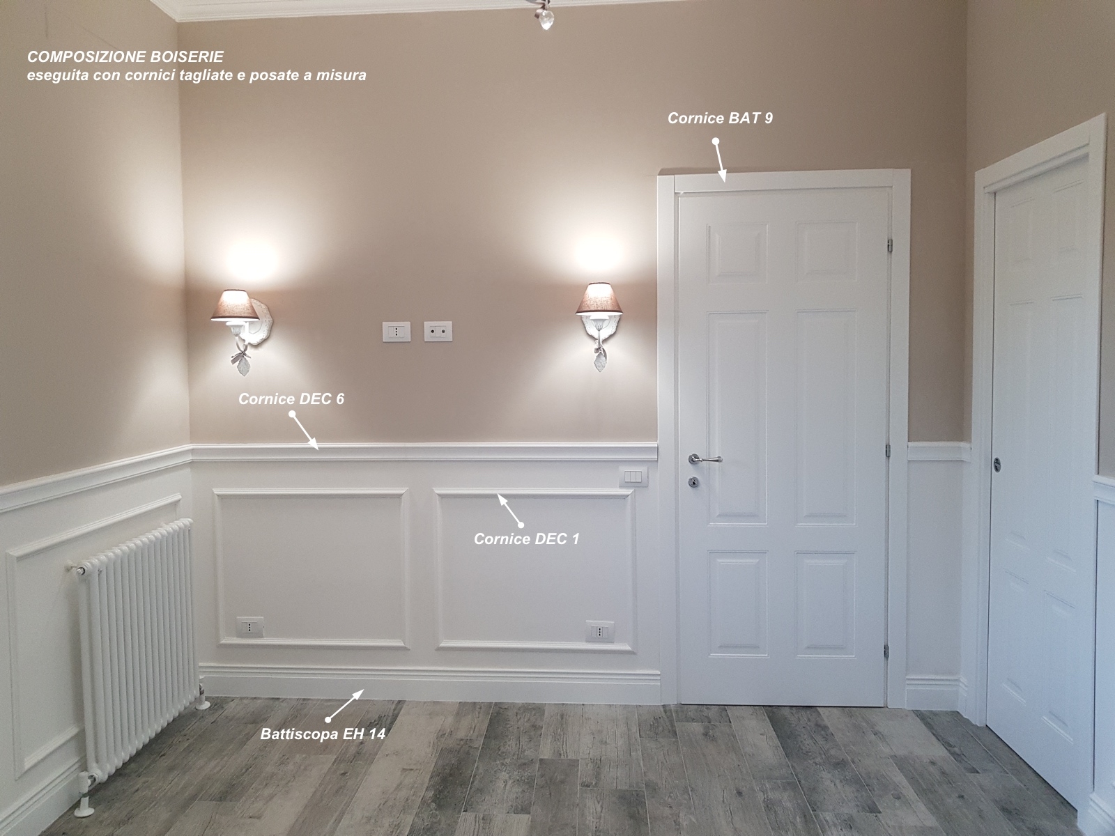 Dec 6 - Cornice in polimero bianco - Decorget - Ital Decori - Image 5