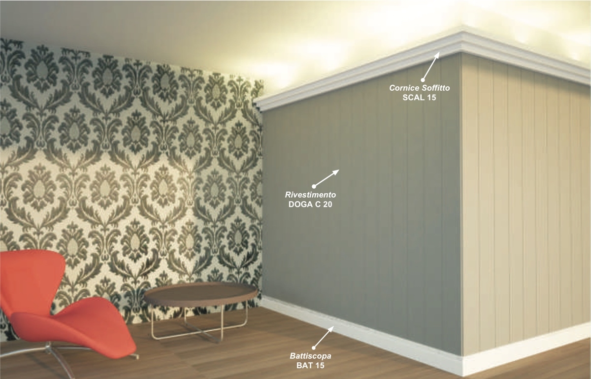 Doga C10 - Doga in MDF Light bianco - Decorget - Ital Decori - Image 4