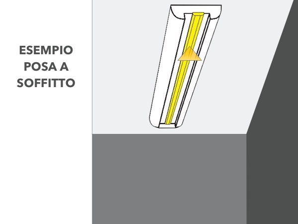 Led 14 - Veletta cornice in polistirene gessato bianco - Decorget - Ital Decori - Image 2