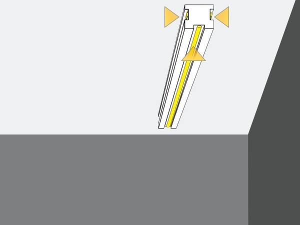 Led 16 - Veletta cornice in polistirene gessato bianco - Decorget - Ital Decori - Image 1