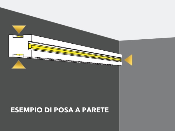 Led 16 - Veletta cornice in polistirene gessato bianco - Decorget - Ital Decori - Image 2