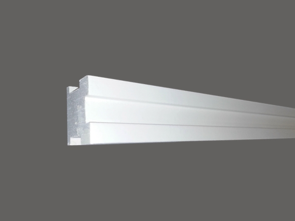 Led 16 - Veletta cornice in polistirene gessato bianco - Decorget - Ital Decori - Image 0