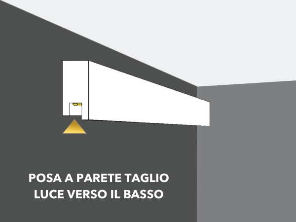 Led D - Veletta cornice in polistirene gessato bianco - Decorget - Ital Decori - Image 2