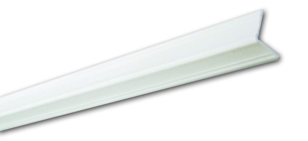 Pb 14 Bianco Lavorato - Paraspigolo in PVC - Decorget - Ital Decori - Image 0