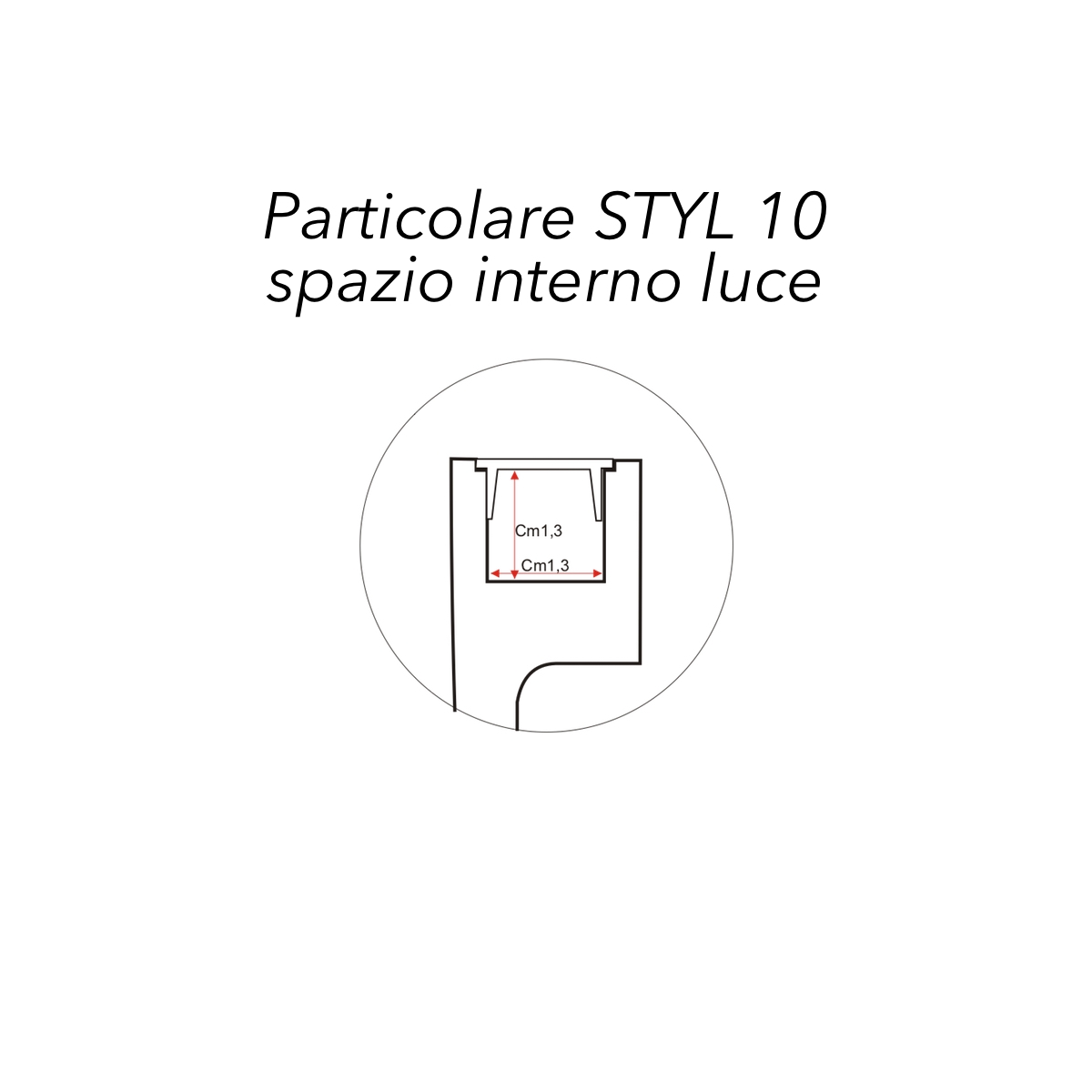 STYL 10 - Veletta cornice per LED in polimero - Decorget - Ital Decori - Image 3