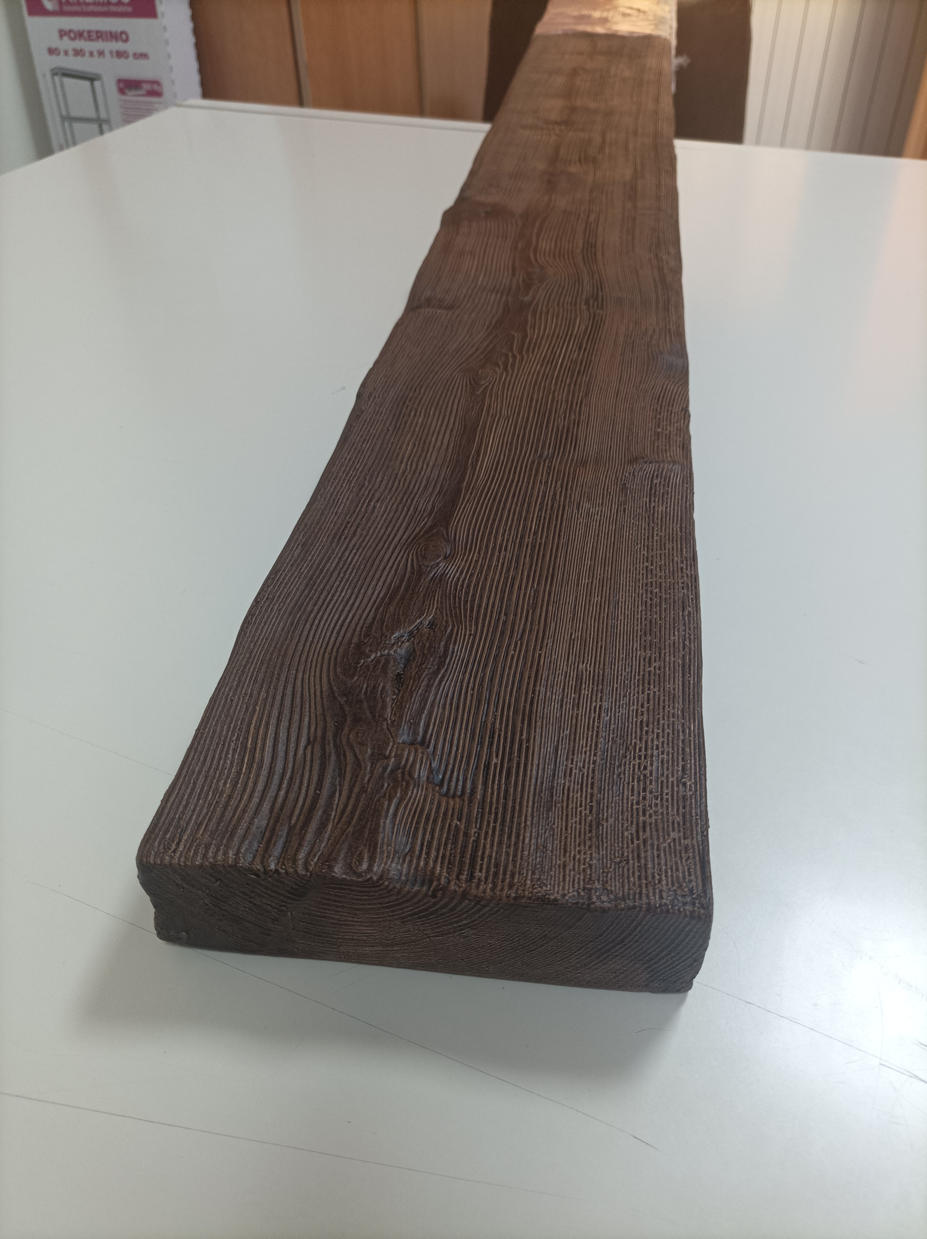 Trave 5X16 - Trave in poliuretano-Noce - Decorget - Ital Decori