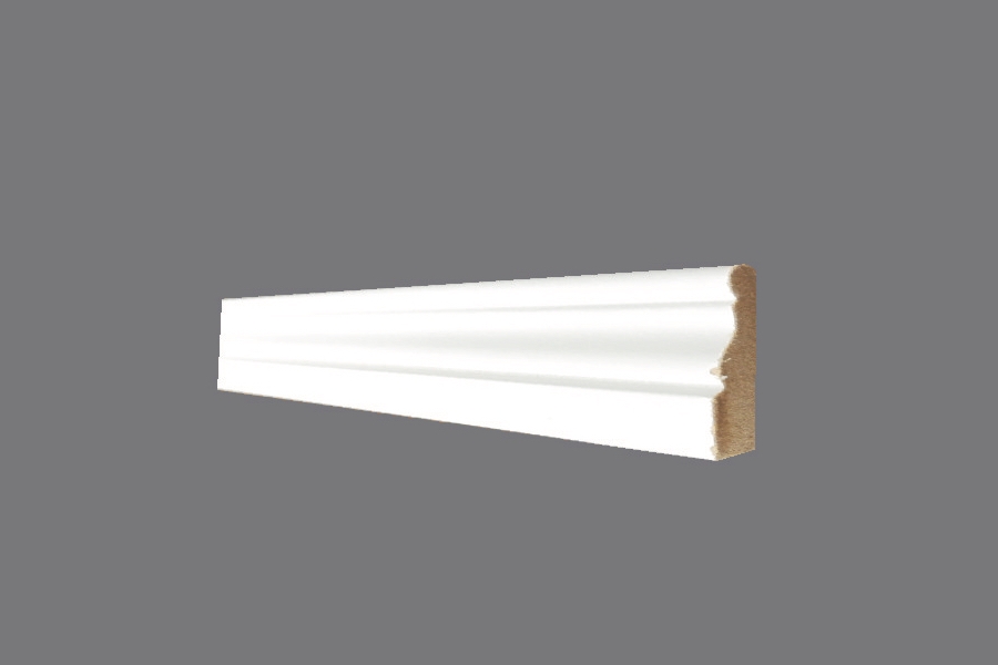 Battiscopa EH 5 - Battiscopa in MDF Light bianco - Decorget - Ital Decori