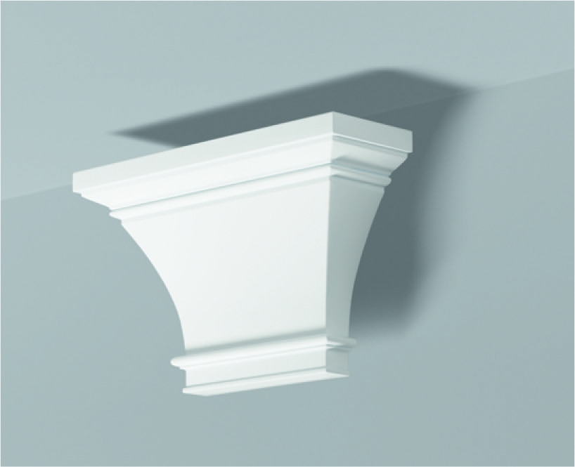 Capitello Pc 2 - Capitello in poliuretano bianco - Decorget - Ital Decori