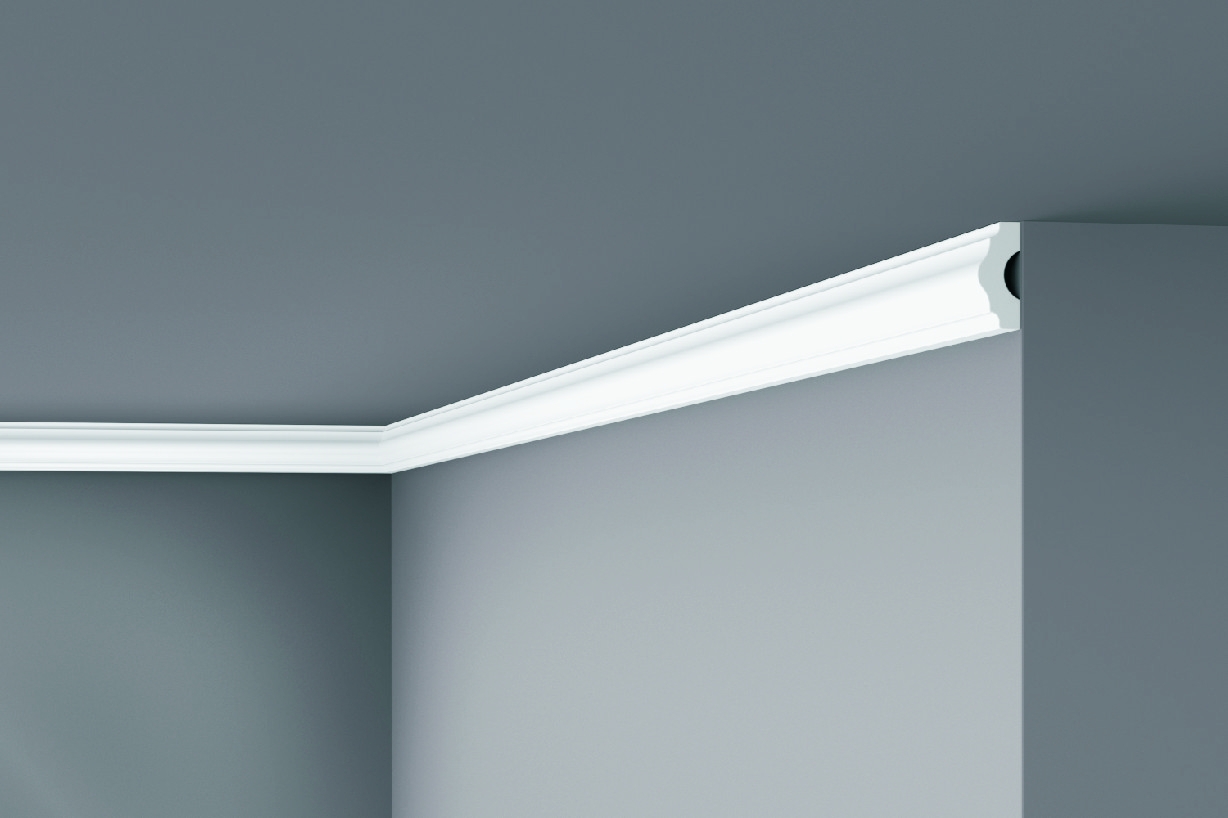 DA 4 - Cornice in polistirene estruso bianco - Decorget - Ital Decori