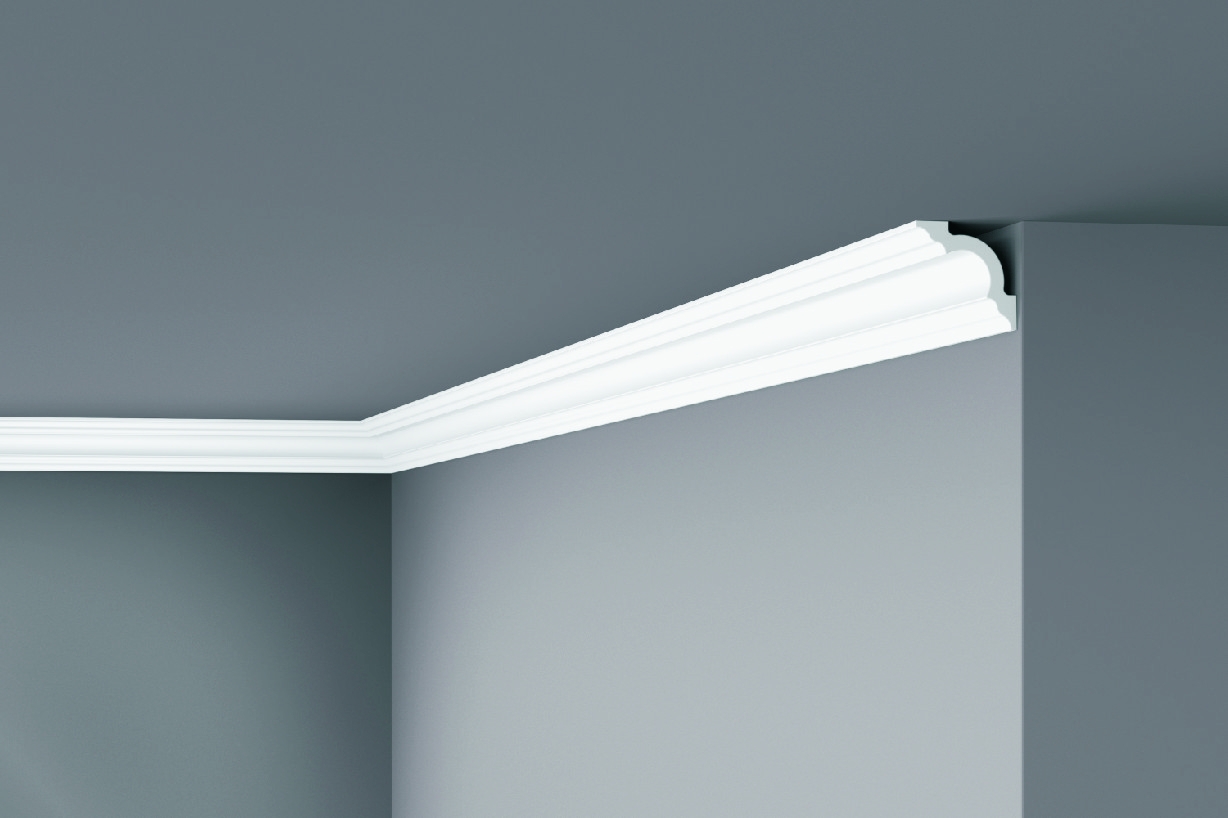 DA 5 - Cornice in polistirene estruso bianco - Decorget - Ital Decori