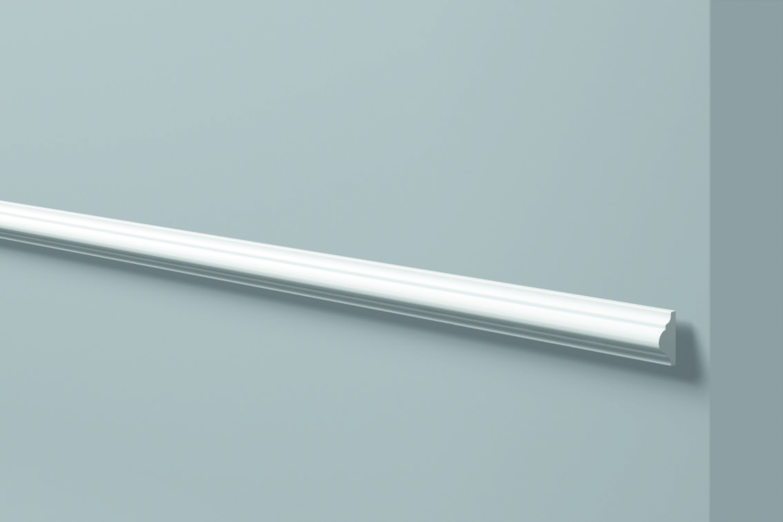 Dec 1 - Cornice in polimero bianco - Decorget - Ital Decori