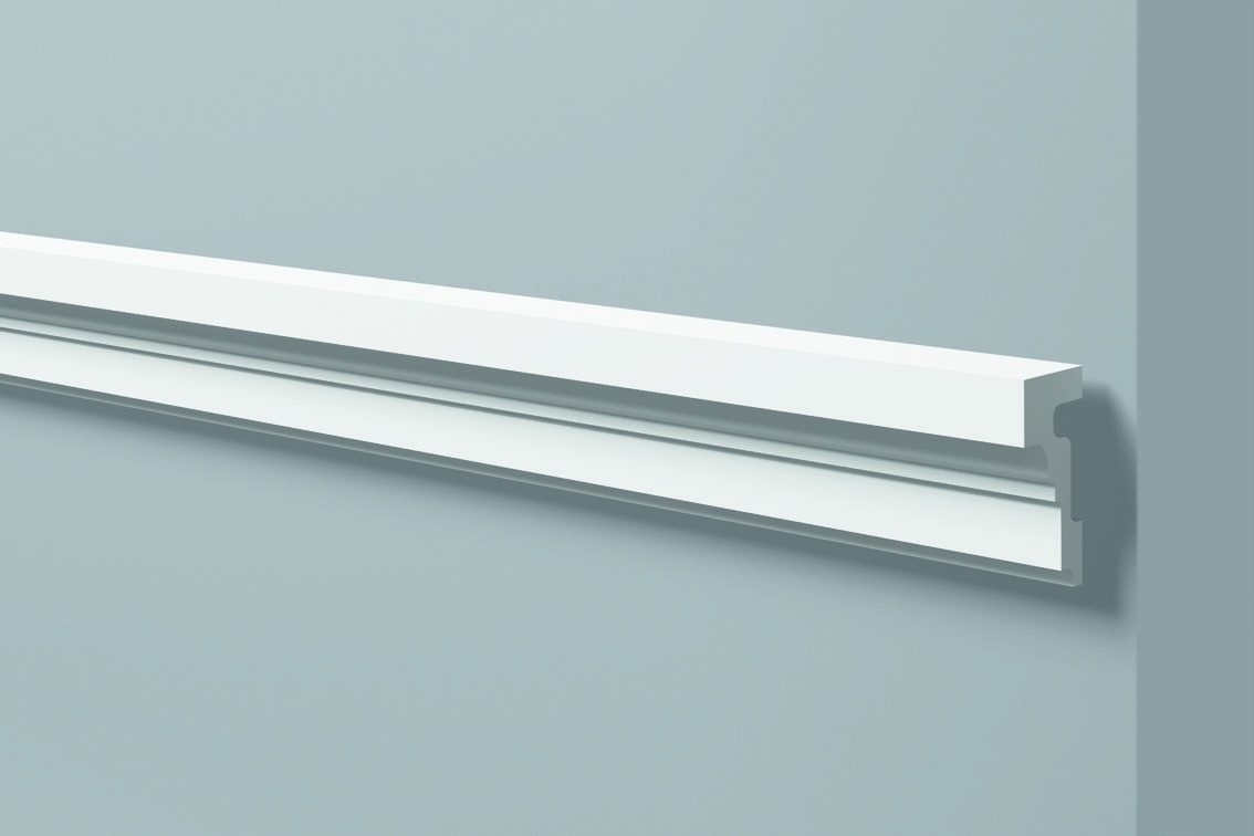 Dec 4 - Cornice in polimero bianco - Decorget - Ital Decori