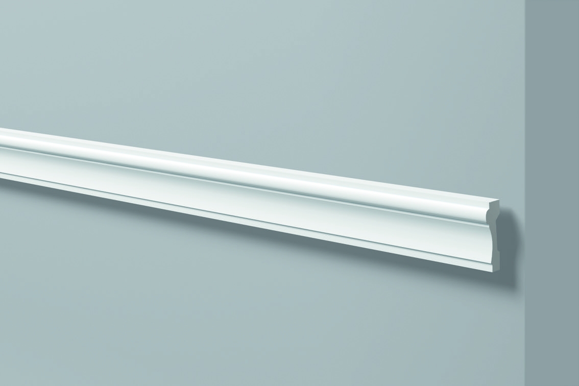 Dec 6 - Cornice in polimero bianco - Decorget - Ital Decori