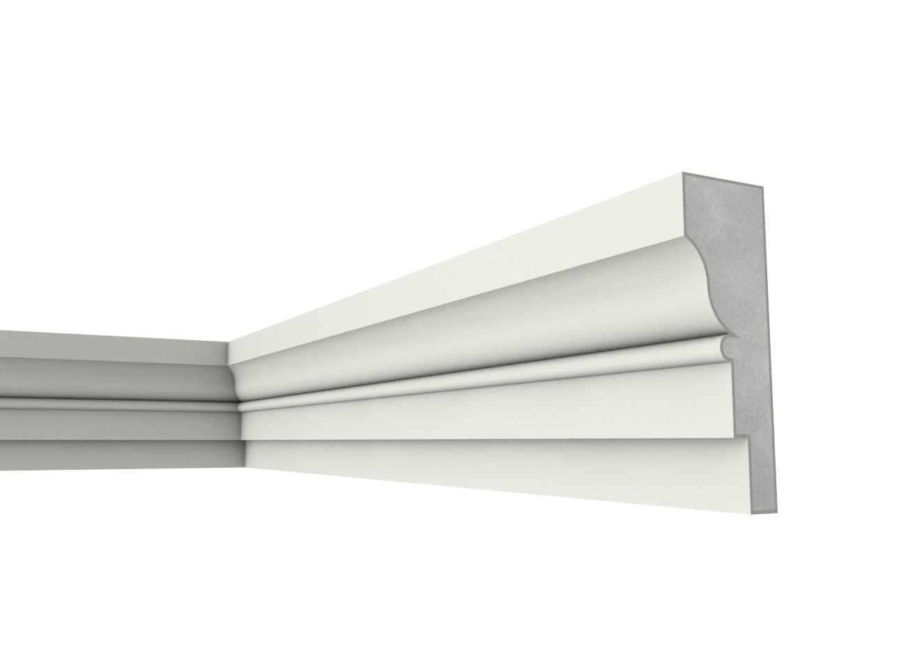 Fb 18 - Cornice e marcapiano in polistirene spalmato con graniglie - Decorget - Ital Decori