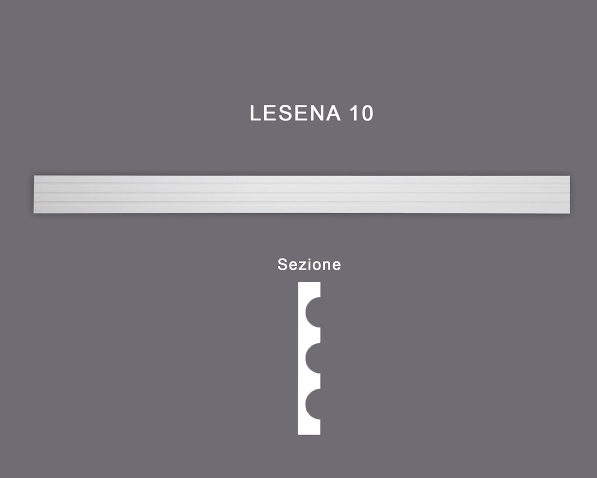 Lesena 10 - Cornice in MDF Light per porte e boiserie - Decorget - Ital Decori