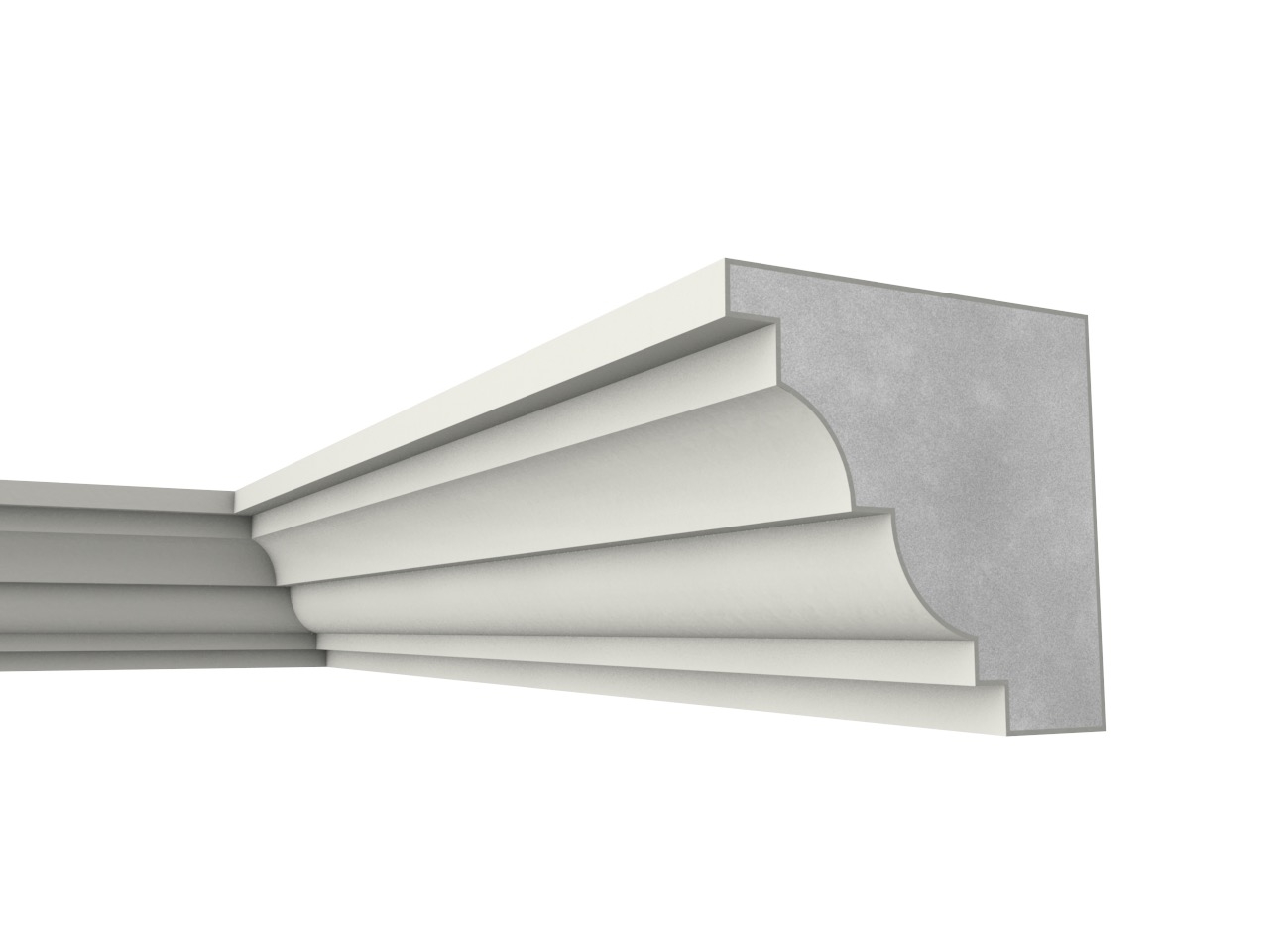 Mb 16 - Cornicione e sottogronda in polistirene spalmato con graniglie - Decorget - Ital Decori