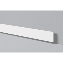 Bat 9 - Battiscopa in polimero bianco