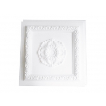 Cassettonato Bianco Grezzo Con Rosone - Cassettonato in polistirene stampato