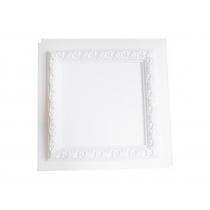 Cassettonato Bianco Grezzo Senza Rosone - Cassettonato in polistirene stampato