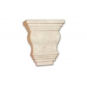 Capitello Piano Anticato Grande - Capitello in polistirene gessato colore anticato