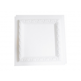 Cassettonato Bianco Grezzo Senza Rosone - Cassettonato in polistirene stampato