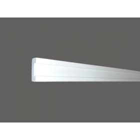 Led 13 - Veletta cornice in polistirene gessato bianco