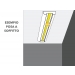 Led 14 - Veletta cornice in polistirene gessato bianco - Decorget - Ital Decori - Thumbnail 2