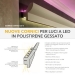 Led 7 - Veletta cornice in polistirene gessato bianco - Decorget - Ital Decori - Thumbnail 1